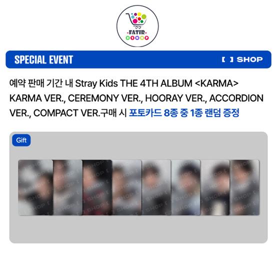 FANS SHOP OFFISIELL FOTOKORT POB Stray Kids 4. album KARMA