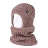 Knitted hat winter hat women's winter velvet warm wool hat men's ear protection scarf