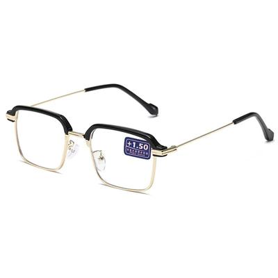 Neue Metall Neue Mode Trend Alterssichtige Brille Anti-Blaulicht Lesebrille Weitsichtigkeitsbrille +1.0+1.5...3.5+4.0