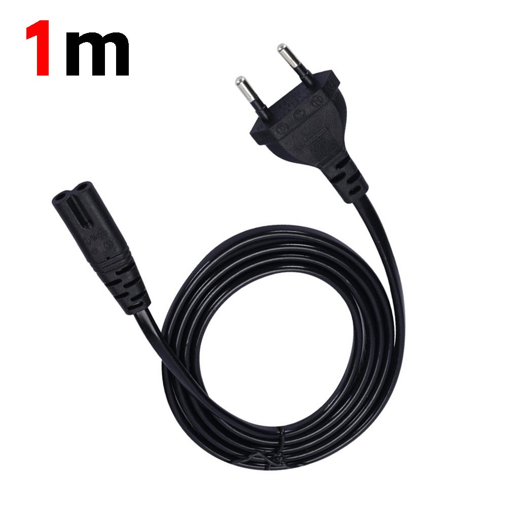 EU Power Cable 2pin Power Extension Cord for Canon Epson Printer Radio Speaker PS4 XBOX One S Desk Lamp Dell Laptop Cable 1-1.8m