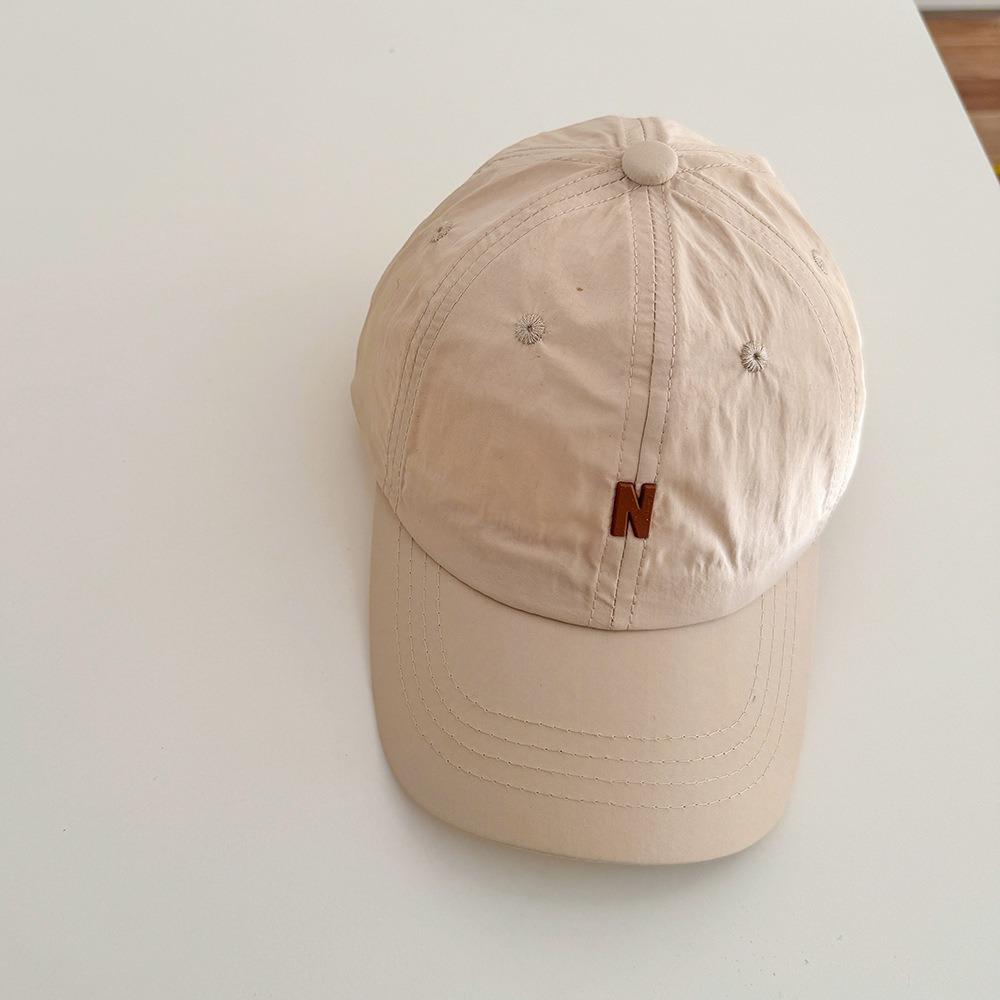 Letter N Children Baseball Cap Summer Sun Protection Cap Trendy Boys Girls Peaked Hat  Kids