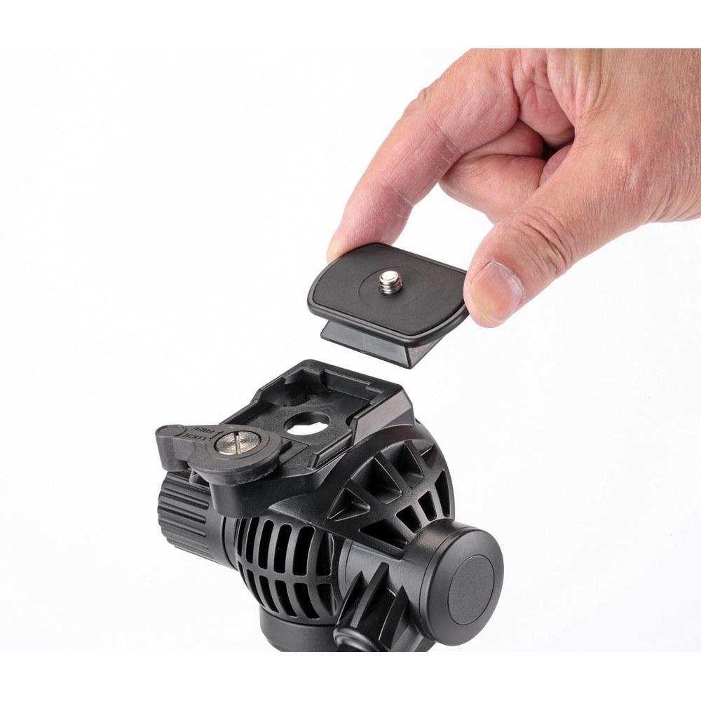 Velbon Video Tripod Stand Pole Pod 4-Section and 1-Section Lever Lock Small Aluminum Legs 420022