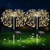 Garden Decor Solar Pathway Lights 200LED Outdoor Waterproof Firework Fairy Lights for Patio Lawn Yard Walkway