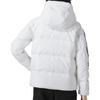 Adidas Puffy Sleeve Side Stripe Sports Warm Hooded Down Jacket Women Outerwear White IT8721