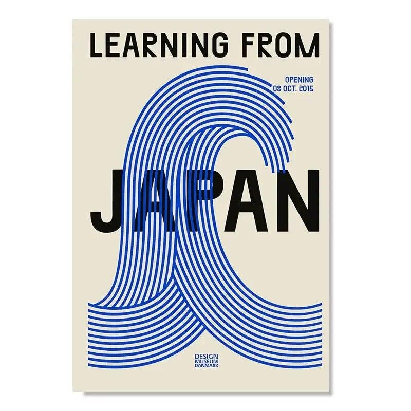 

Абстрактные постеры для выставки Баухаус, современные геометрические японские скандинавские настенные художественные картины на холсте, печатные изображения для декора гостиной 21cm×30cm NoFrame