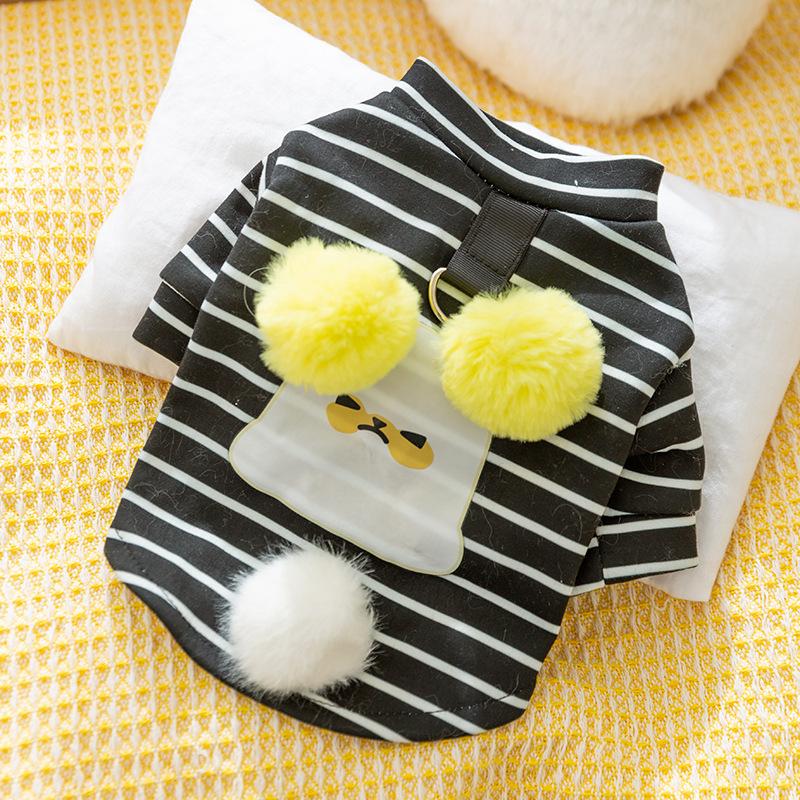 Pet Clothes Autumn and Winter Warm Dog Clothes Cute Bear Traction Sweater Fleece Puppy Cat Clothing