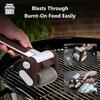 Electric Stainless Steel Roller Barbecue Grill Cleaner With Led Lights, Detachable Rollers, And Reusable Barbecue Cleaning Brush