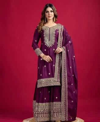 Damen Indischer Pakistanischer Salwar Kameez Sharara Set Bollywood Party Wear Ethno Palazzo Anzug