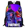 15-Inch Fortnite Cartoon Backpack with Front Pocket, Ergonomic Spine Protection Design & Padded Back Panel for Kids