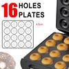 1400W Large Size 16 Hole Round Cake Machine Household Breakfast Electric Pancake Maker Double-sided Heating Donut Maker