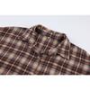 Summer Retro Plaid Shirt Women's Long Design Sense Bottoming Plaid Shirt Loose AK1071