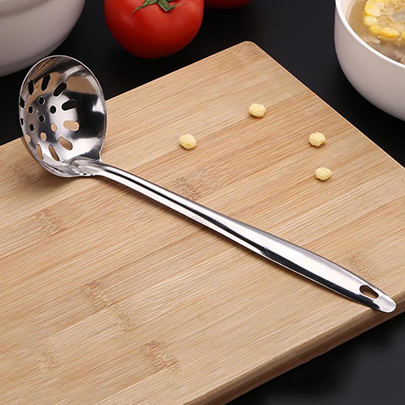 Korean Stainless Steel Thickening Spoon Creative Long Handle Hotel  Pot Spoon Soup Ladle Home Kitchen Essential Tools
