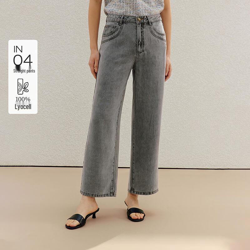 INMAN Women s Retro Lyocell Straight Denim Pants 28