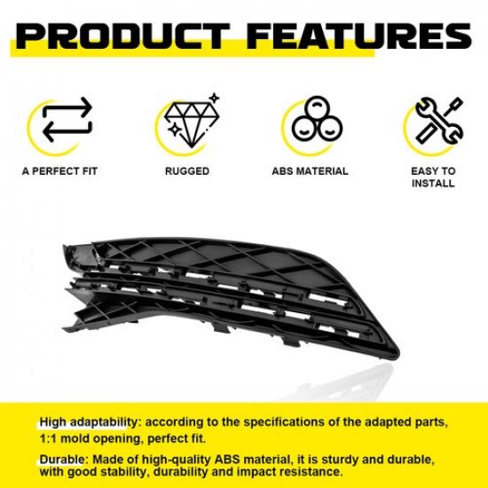 Left Front Black Fog Light Bezel Cover HO1038153 Fit 2014-2017 Honda Odyssey LX