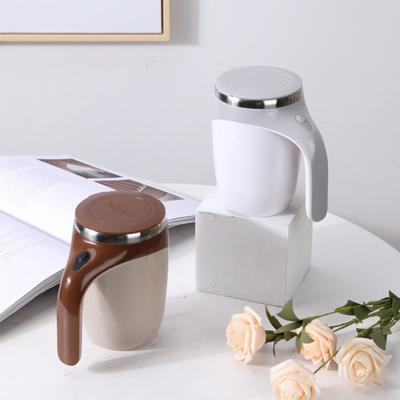 380mL Self Stirring Mug with Lid Automatic Magnetic Stirring Coffee Cup Electric Stainless Steel