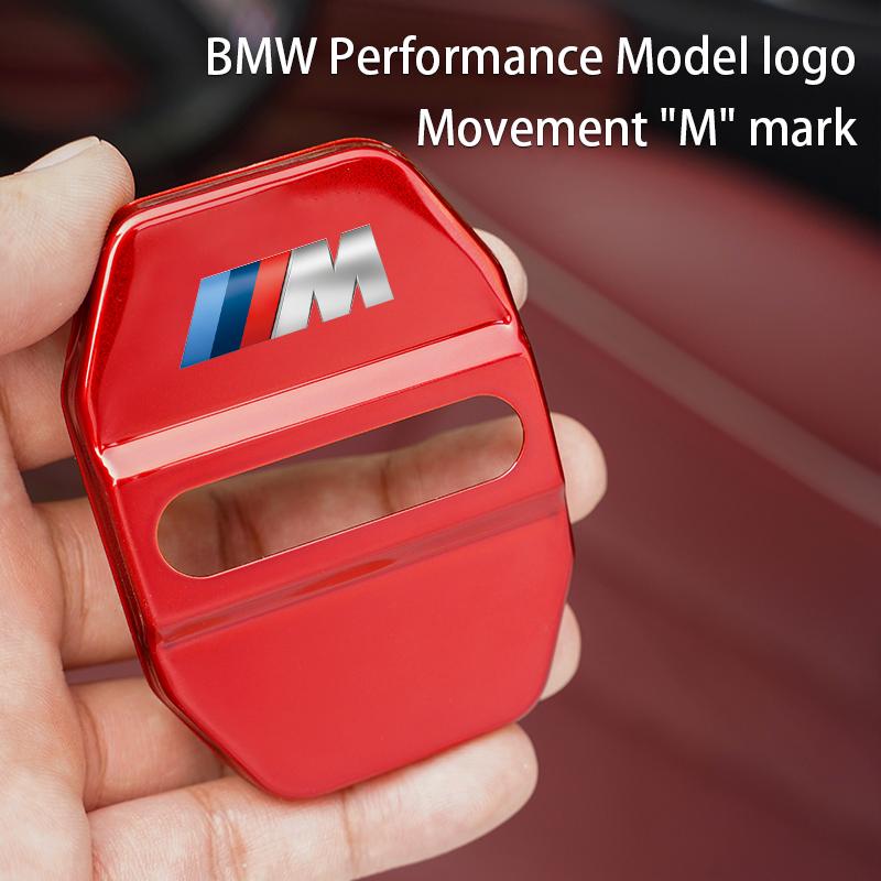 4Pcs BMW Car Door Lock Striker Cover Stainless Steel Protector For BMW G30 G32 G01 G02 G05 G06 G07 G26 G23 G22 F40 F20 G08 G16 PK2