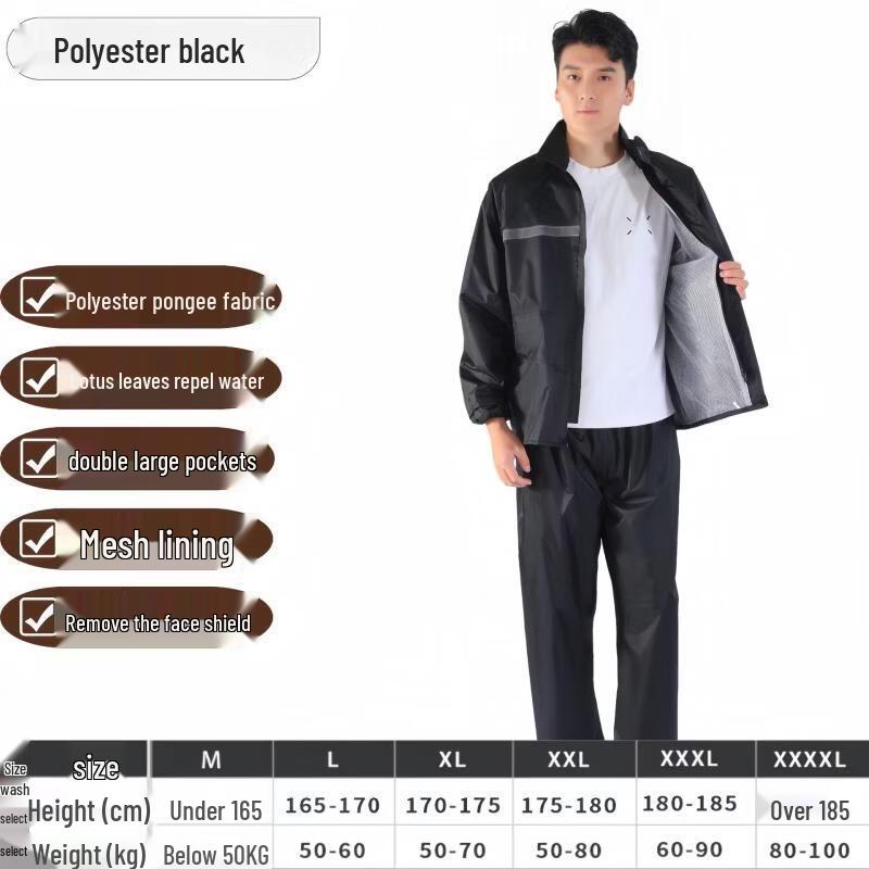 Hanyou Kids Reflective Split Rain Suit