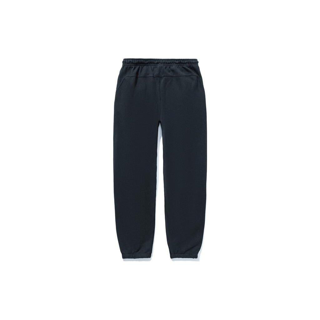 Li Ning X OG Slick Collaboration Letter Pattern Printed Cuffed Knit Sports Pants Men Pants Black AKLT689-3