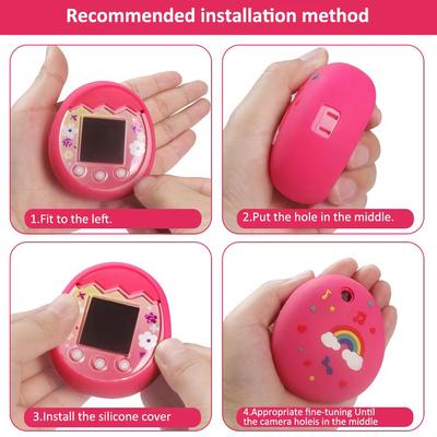 Estojo Protetor para Máquina de Animal de Estimação Eletrônico com Cordão à Prova d'Água Estojo para Máquina de Animais de Estimação Digitais Eletrônicos Virtuais para Tamagotchi Pix