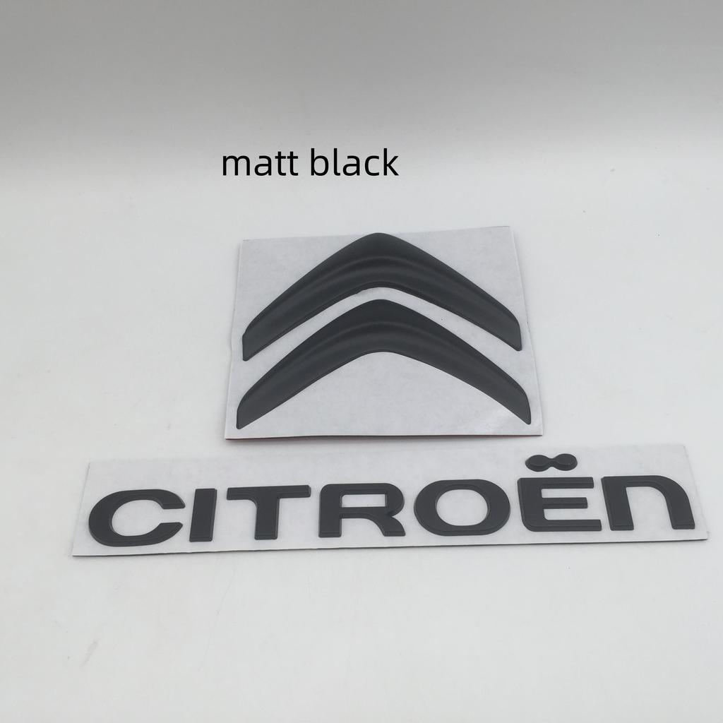 1pcs 3D metal for Citroen Car letters Front Hood Emblem Bonnet Sticker Rear tail Trunk Badge Decal Styling auto accessories