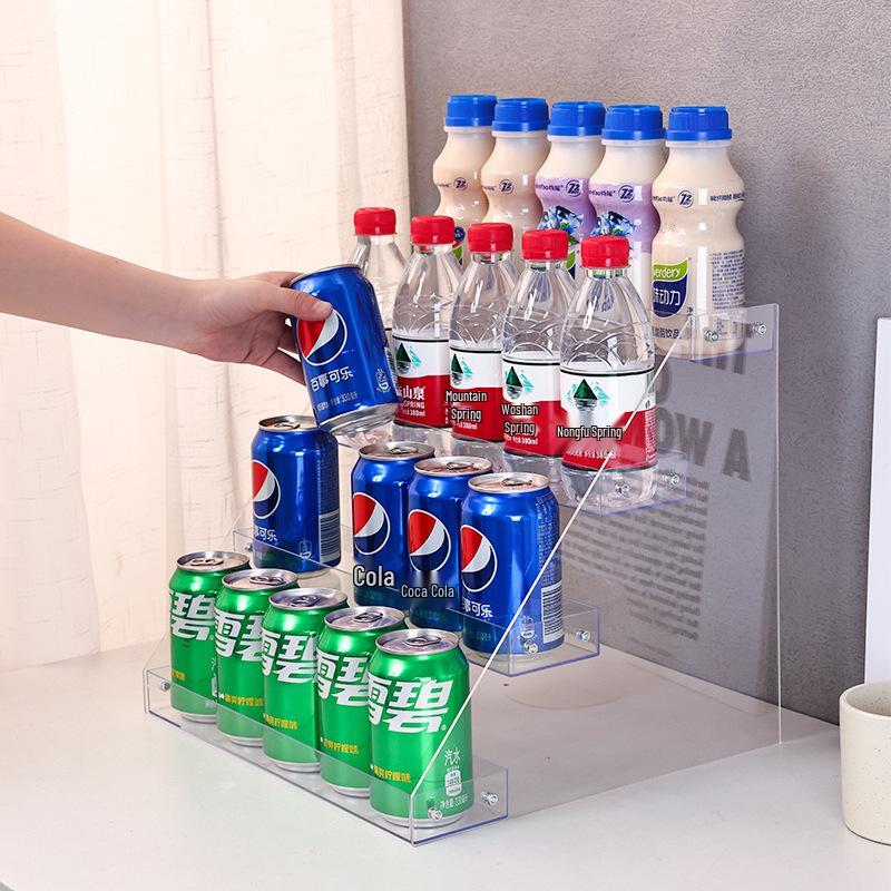 Dryckeshylla Multifunktionell Displayhylla för Mjölkte och Drycker - Liten, Flerlagers Förvaringshyllor för Närbutiker