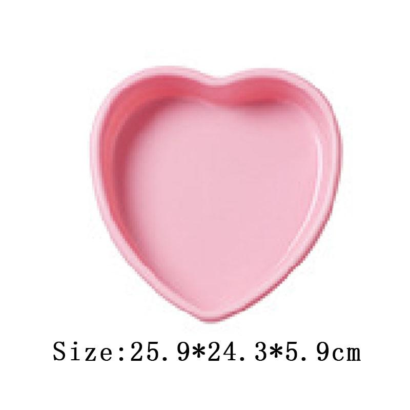 4-velikost srdce silikonová forma na dort DIY Love vrstvený pekáč Čokoládové cukroví želé Forma na led Roztomilá dárková sada na výrobu mýdlových svíček