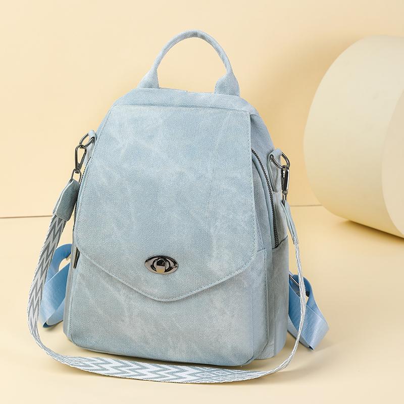 Women's Large Capacity Backpack Soft Leather Multi-Purpose Shoulder Bag