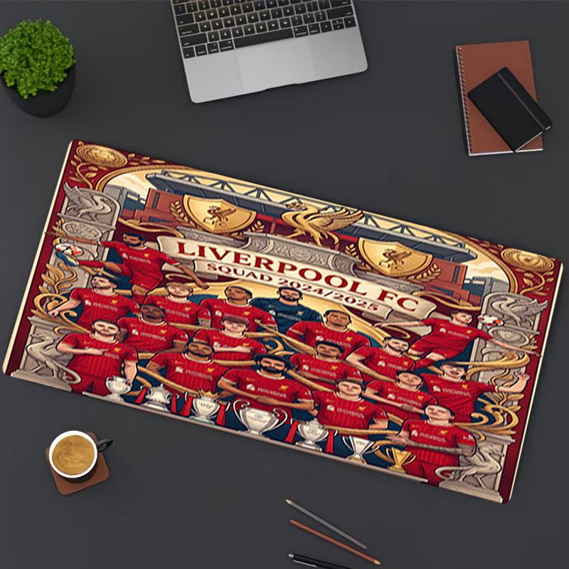 Podložka pod myš s potiskem Liverpool Football Club, pro podložku pod klávesnici, podložka na notebook PC pro kancelářské domácí použití, dekorace stolu, perfektní dárek k narozeninám pro hráče