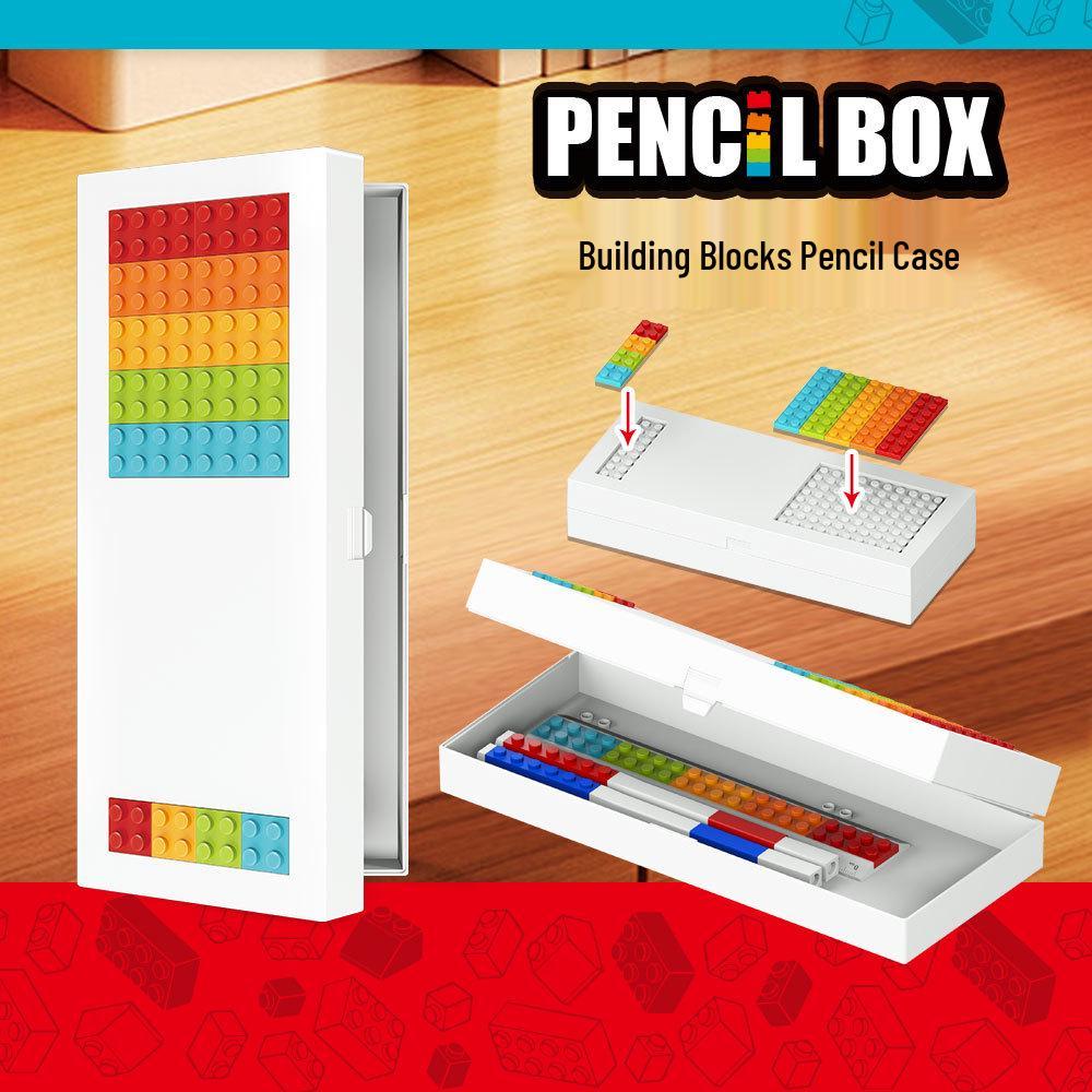 Creative DIY Building Blocks Pencil Case for Students - Educational Stationery for Boys & Girls, Great as Birthday Gifts or Giveaways