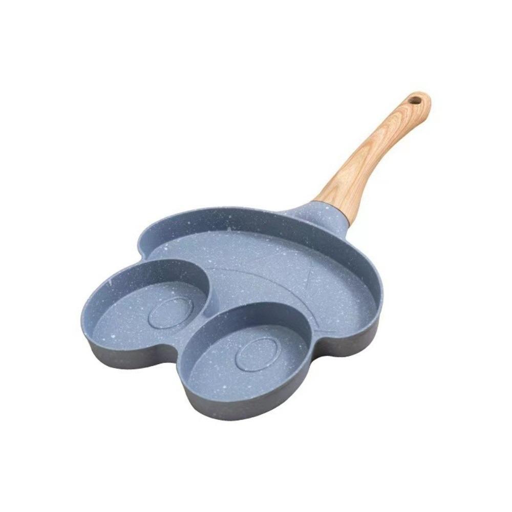 Wooden Handle MIni Omelette Pan Frog Smiley Grilled Steak Cooking Pan  Gas Induction Cooker