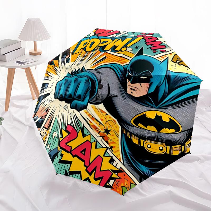 1pc Batman Automatic Open/Close Umbrella, Christmas Gift for Men Women, Daily Travel Outdoor Use Yy251101231