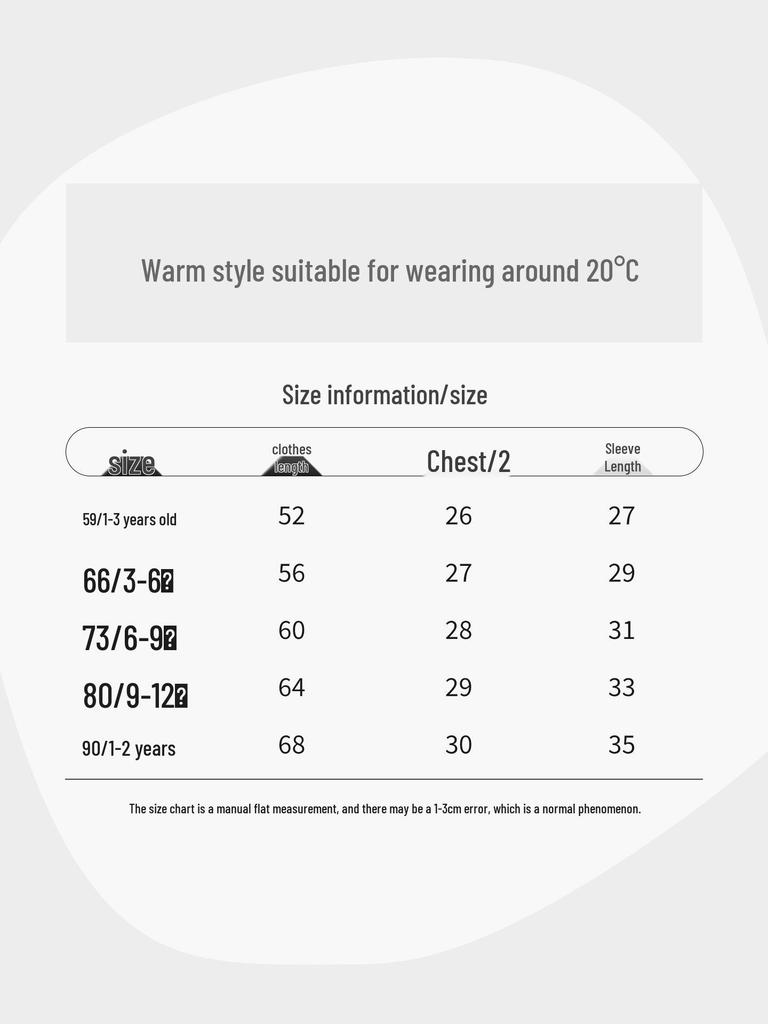 Infant Padded Jumpsuit - Warm Winter Bodysuit for 0-1 Year Old Girls, Size 73