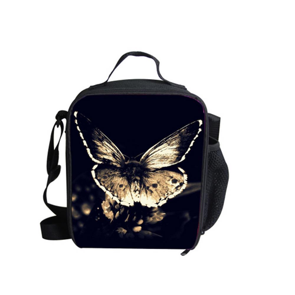 Classic Crossbody Denim pocket Cute Cat Dog Lunchbox Thermal insulation Food Lunch Bag 3D Printed Insulated Handbags Ice Bags