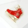Ski Ice Skate Shoe Brooches Unisex Pins for Winter Sports Enthusiasts Casual Party Accessories