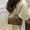 High-end Foreign Style Leopard Print Underarm Bag Women's 2025 New Fashion European and American Retro Commuting Oblique Span Small Square Bag