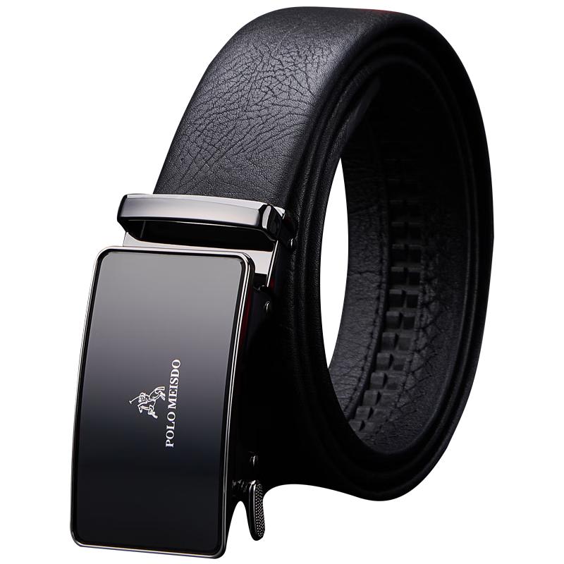 

Мужской ремень Paul Meister из натуральной кожи с автоматической пряжкой, подарочный набор 120cm