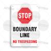 Private Property Waring Metal Sign No Trespassing Do Not Knock No Public Access Stop Boundary Line Private Restricted Road