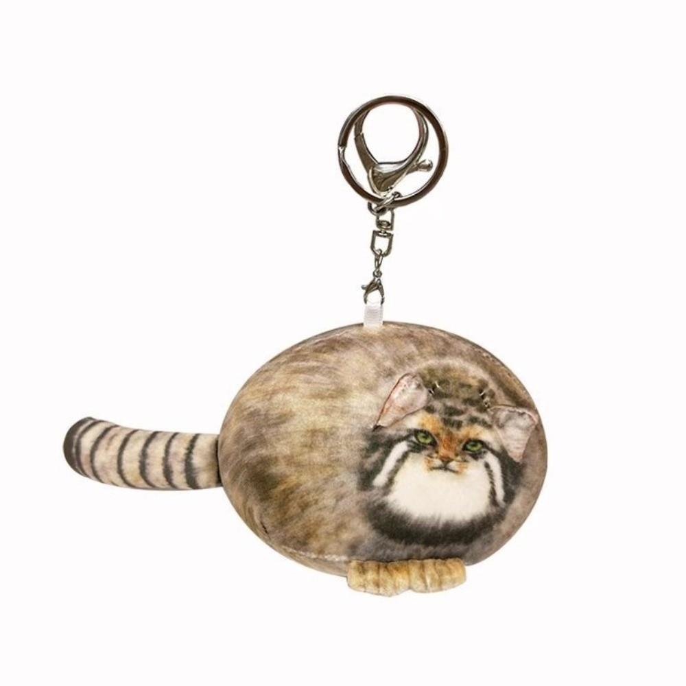 Oreiller Peluche Chat Câlin Simulation Réaliste Oreiller Chat Mignon Jouet Peluche Manul Décoration de Chambre
