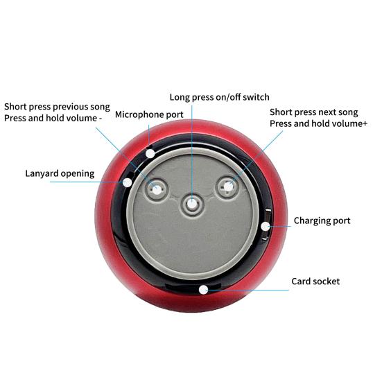 Wireless Speaker HiFi Hands-free Calling Support Interconnection Mini Portable Bluetooth-compatible5.0 Stereo Loudspeaker for Car