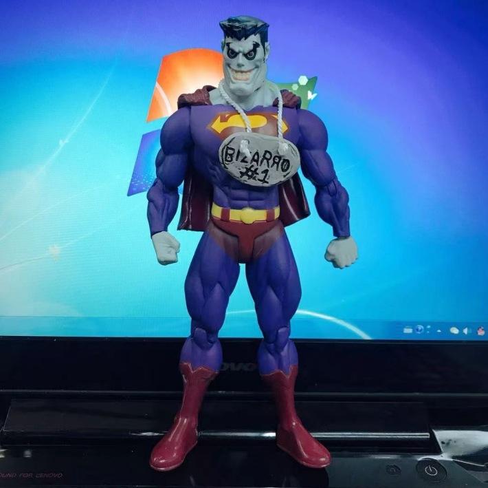 Justice League Superman Robin Car Mount Action Figure Toy Model, Comic Hero Superman Series, Collectible Display Desk Decor