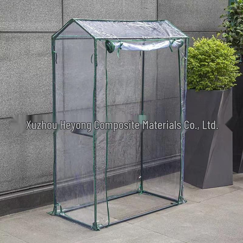 Complete Greenhouse Cover Set: Green Mesh & Transparent PVC Covers for Garden Accessories