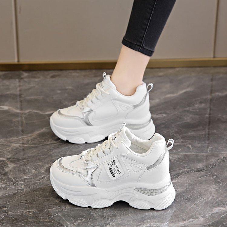 Popular Increase In Dad Shoes Women's Spring 2025 New Thick-soled Versatile Ins Sports Shoes Casual Sports Women's Shoes