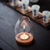 Candle Holder Glass Cover Decorations for Bedroom Farmhouses Candlesticks Decors