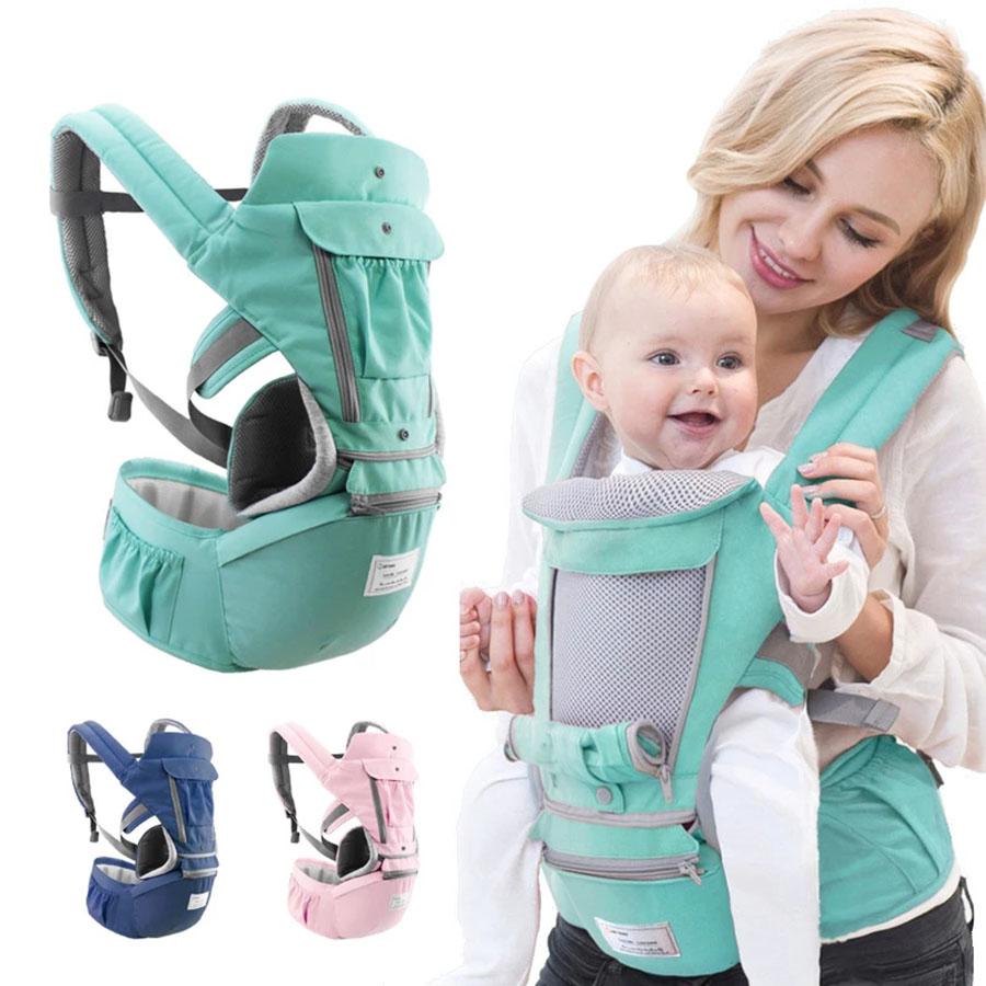 Ergonomic Baby Carrier Infant Kid Baby Sling Front Facing Kangaroo Baby Wrap Carrier for Baby Travel 0-36 Months