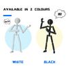 Stickman Ornament Multi-Purpose Action Figure Decor Mysterious Design Stress Relief Toy with Fully Poseable Robot