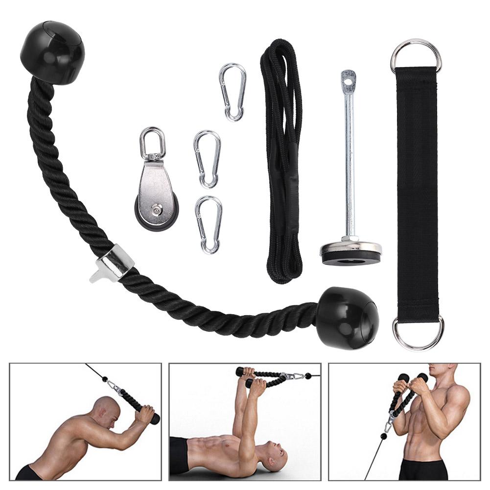 Strength Training Fitness Equipment Loading Pin Expander Dumbbell Threeheads Rope Set