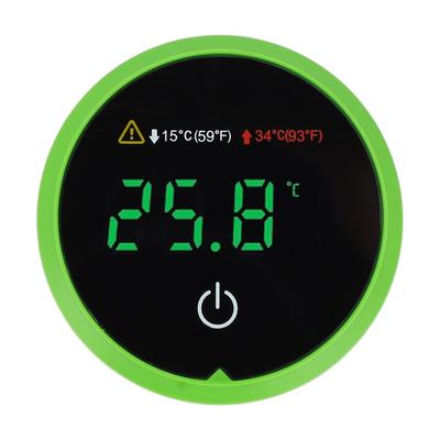 Medidor Digital de Temperatura para Acuario Pantalla LED Celsius Fahrenheit Interruptor Táctil Inalámbrico Adhesivo Acuario