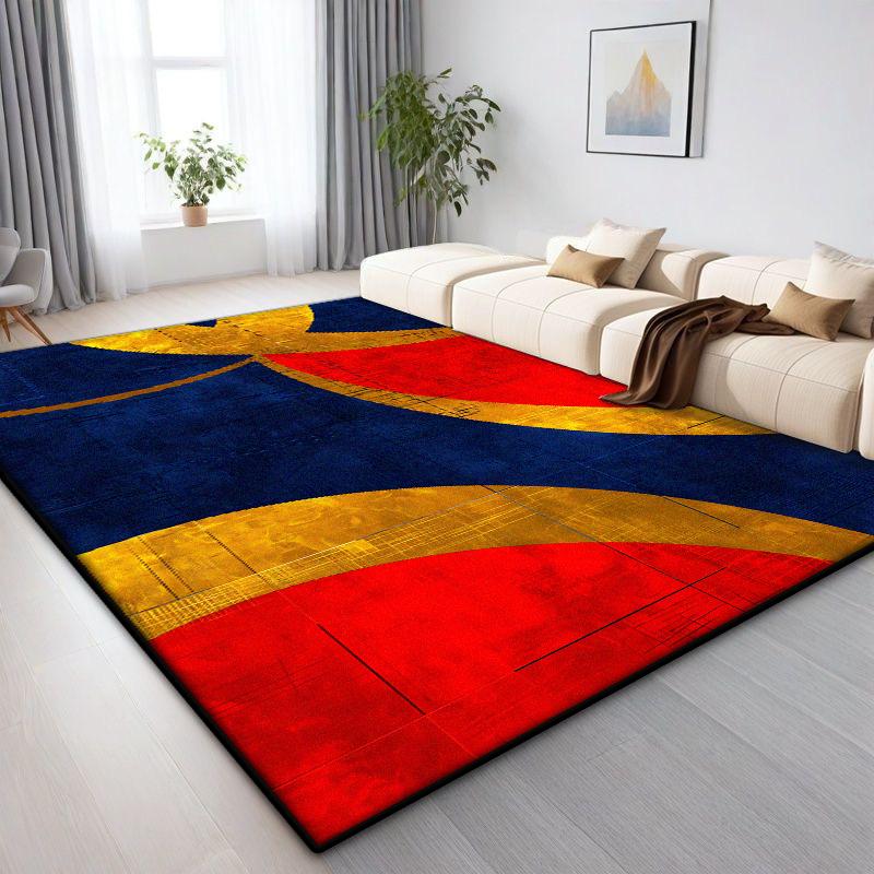 Lehký luxus Geometrický koberec Obývací pokoj Severská dekorace Domácí Koberce velkých ploch Pohovková zóna Ložnice Šatna Podlahové rohože Protiskluzové