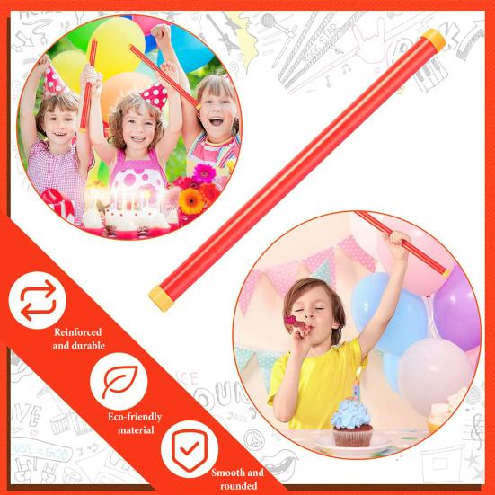 Sound Tube Noise Maker Colorful Party Noise Sticks 16cm Stress Relief Squeeze Toys for Christmas Birthday Wedding Sports Events Gift Favors