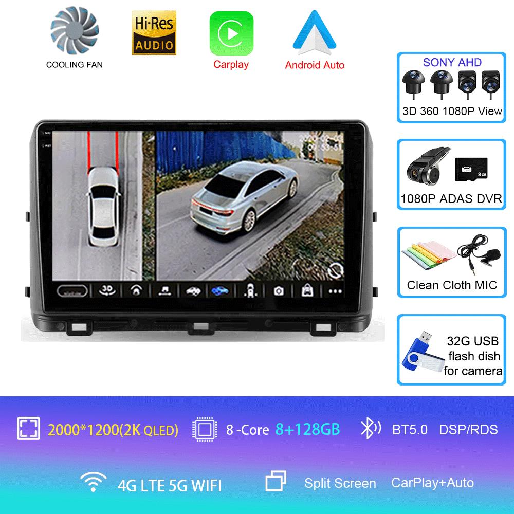 For Kia Ceed 3 CD 2018-2022 Car Radio Android 14 WIFI+4G Carplay Auto Car Radio Multimedia Video Player Navigation Stereo DSP GP